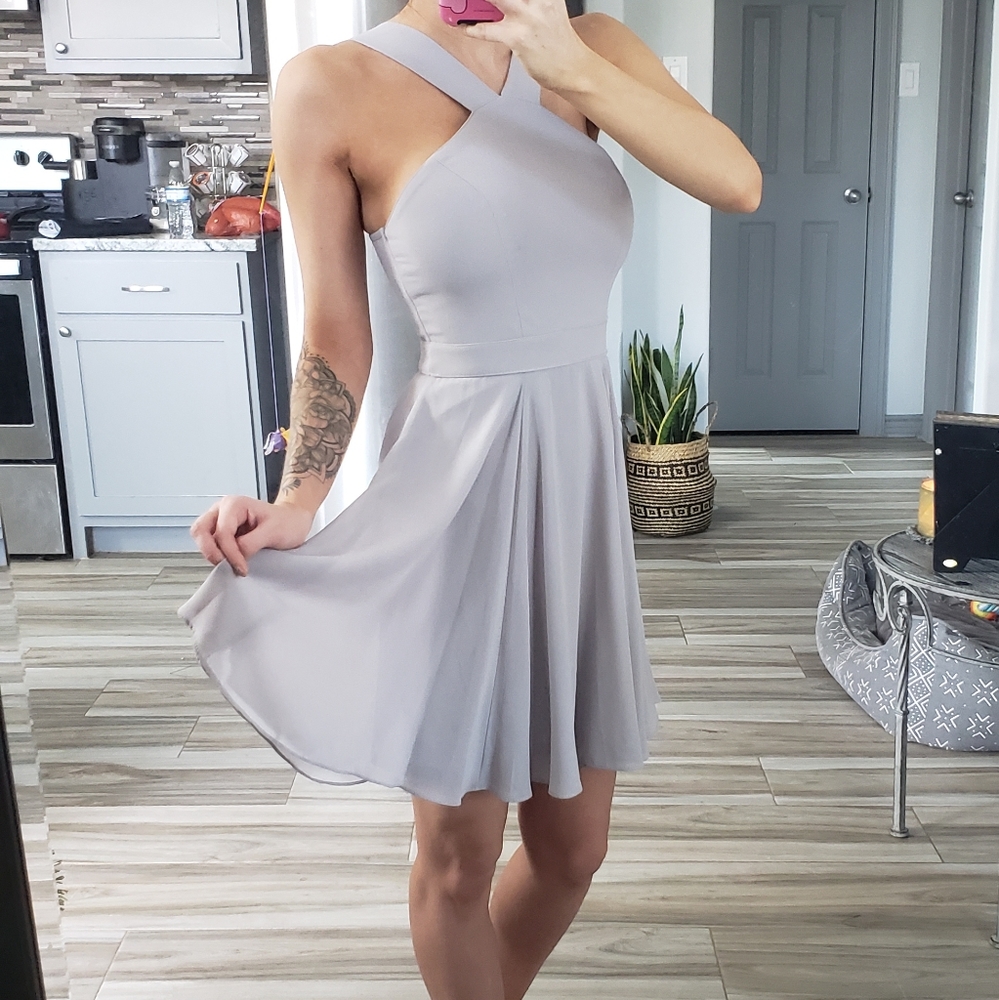 Lulu's NWOT | Light Grey Dress sz XS